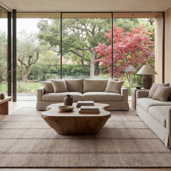 nuLOOM Arvella Striped Washable Area Rug, 5' x 8', Tan