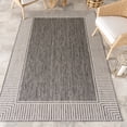 thumbnail image 1 of nuLOOM Asha Simple Striped Indoor/Outdoor Area Rug, 5' x 8', Asha Grey, 1 of 9