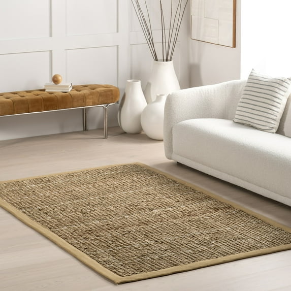 nuLOOM Aubrielle Classic Seagrass Area Rug, 4' x 6', Aubrielle Beige