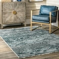 thumbnail image 1 of nuLOOM Azaria Striped Moroccan Area Rug, 8' x 10', Blue, 1 of 4