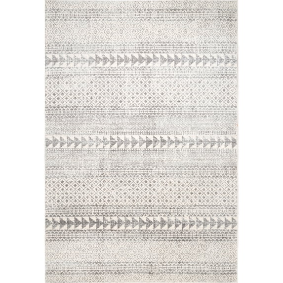 nuLOOM Aztec Lily Vintage Area Rug, 6' 7" x 9', Gray