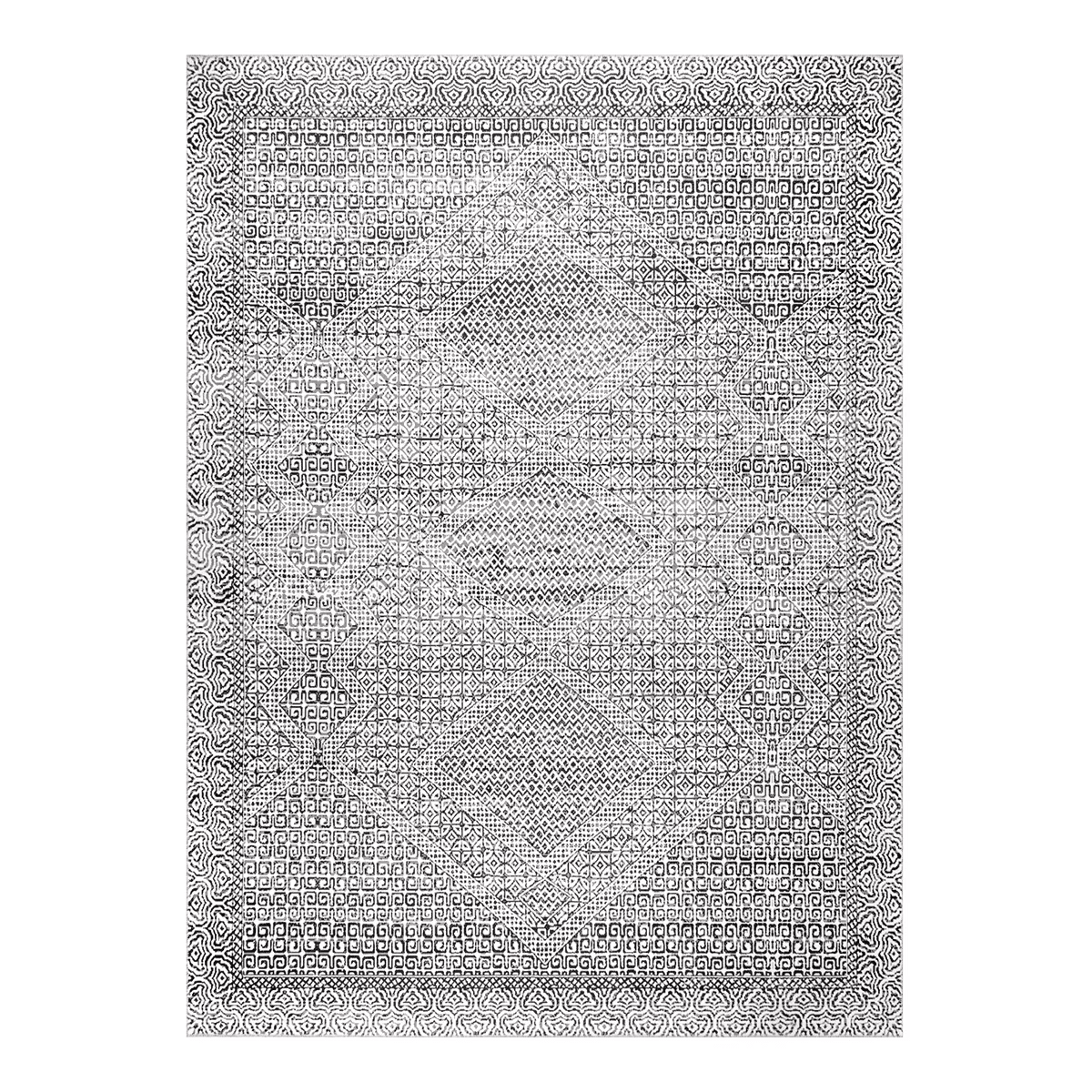 nuLOOM BIRV12A609 Hart Machine Washable Abstract Tribal Rug, 6X9 FT