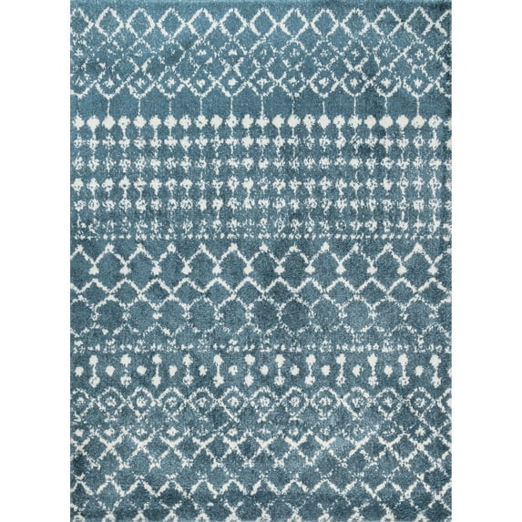 nuLOOM Barbara Moroccan Shag Area Rug, 4' x 6', Light Blue