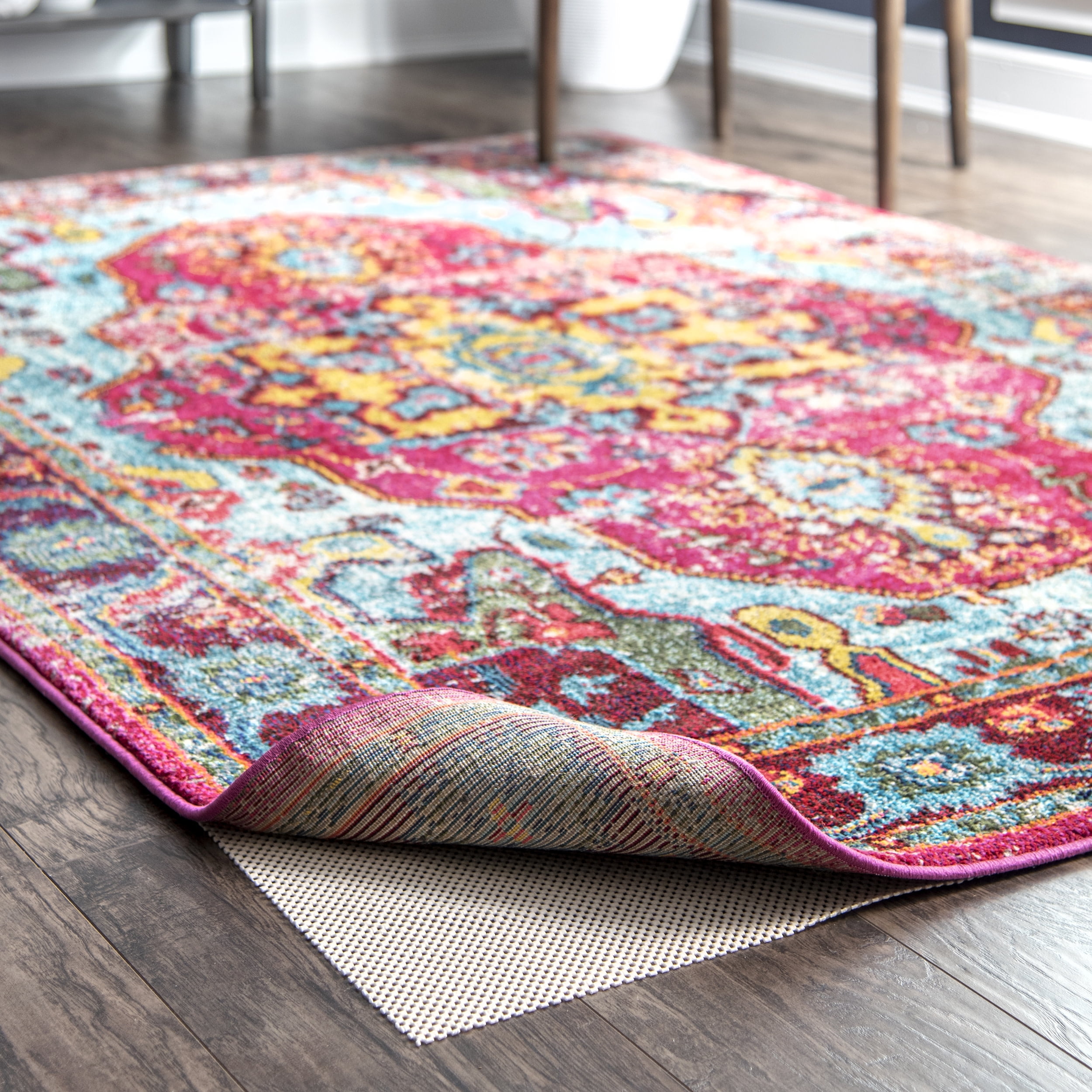NuLOOM Comfort Grip White Synthetic Latex 2' x 12' Rug Pad