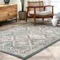 thumbnail image 1 of nuLOOM Becca Traditional Tiled Blue 3' x 5' Transitional Area Rug, 1 of 8