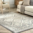 thumbnail image 1 of nuLOOM Becca Traditional Tiled Charcoal 8' x 10' Transitional Area Rug, 1 of 6