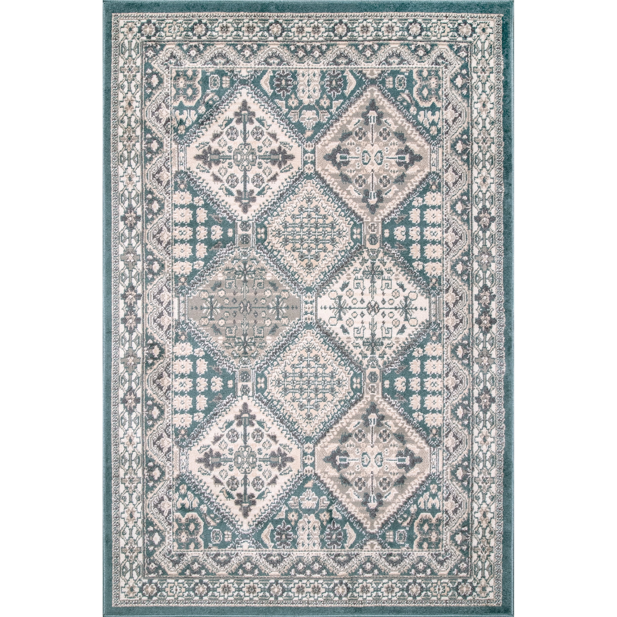 nuLOOM Becca Vintage Tile Area Rug, 10' x 14', Blue