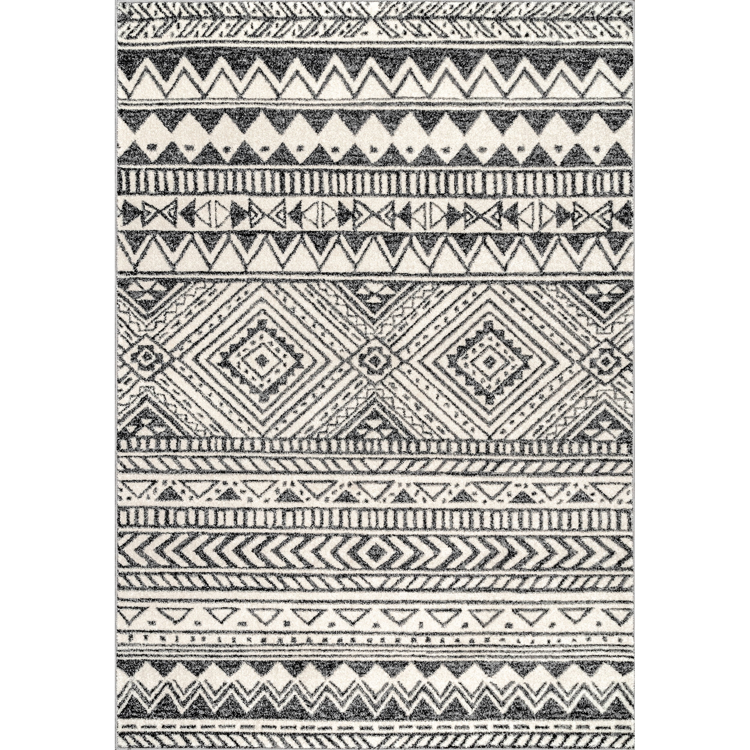 nuLOOM Becky Tribal Accent Rug, 2' x 3', Dark Gray - Walmart.com