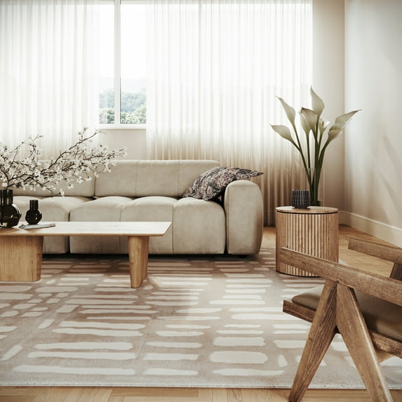 nuLOOM Belen Modern Abstract Area Rug, 5' x 8', Belen Grey