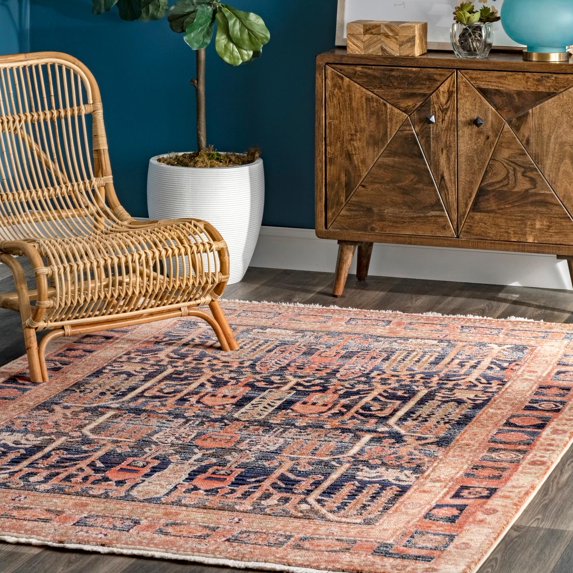 nuLOOM Belen Southwestern Fringe Area Rug, 4' x 5' 7", Multi
