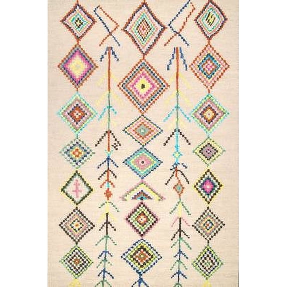 nuLOOM Belini Hand Tufted Wool Accent Rug, 2' x 3', Ivory