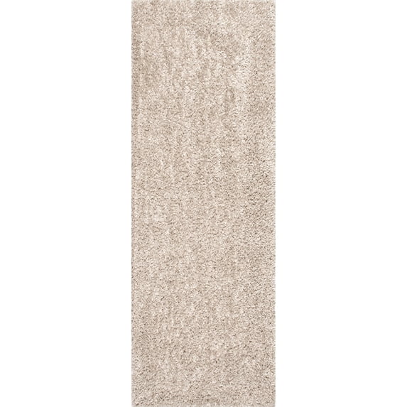 nuLOOM Belleza Shag Beige Runner Rugs, 2' 8" x 6'