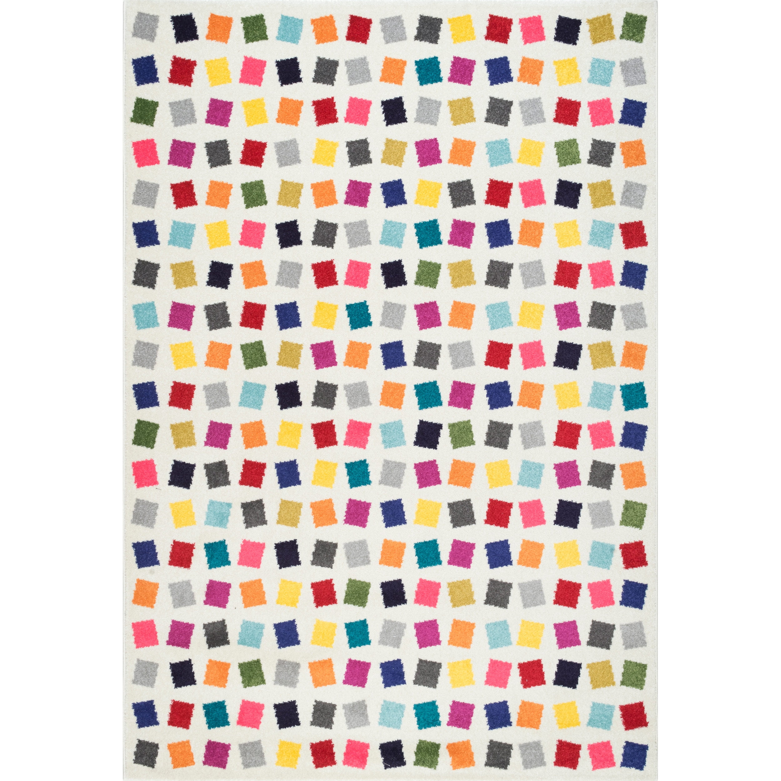 Multicolor Abstract Synthetic 8' x 10' Rectangular Area Rug