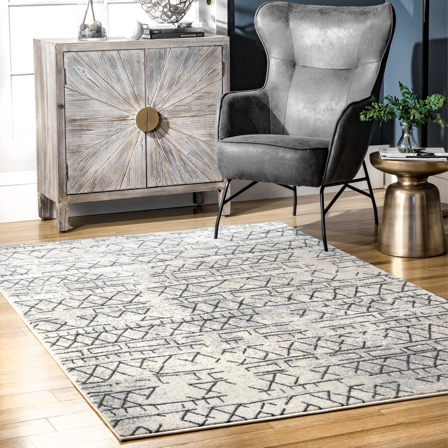 nuLOOM Bodrum Faded Banded Tribal Area Rug, 5' x 8', Beige nuLOOM Bodrum Faded Banded Tribal Area Rug, 5' x 8', Beige
