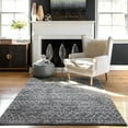 thumbnail image 1 of nuLOOM Bodrum Faded Banded Tribal Area Rug, 6' 7" x 9', Gray, 1 of 4