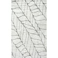thumbnail image 1 of nuLOOM Boyce Contemporary Leaves Area Rug, 5' x 8', Light Gray, 1 of 8