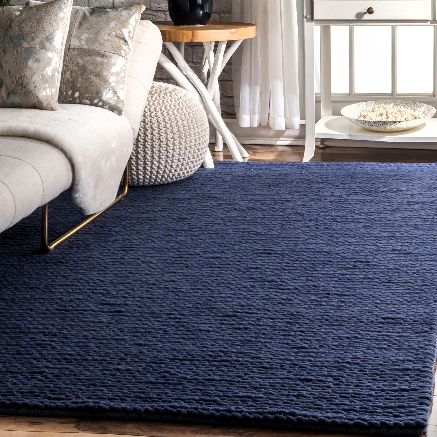 nuLOOM Braided Chunky Woolen Cable Area Rug - Walmart.com