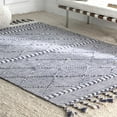 thumbnail image 1 of nuLOOM Braided Trellis Jasmine Tassel Area Rug, 1 of 4