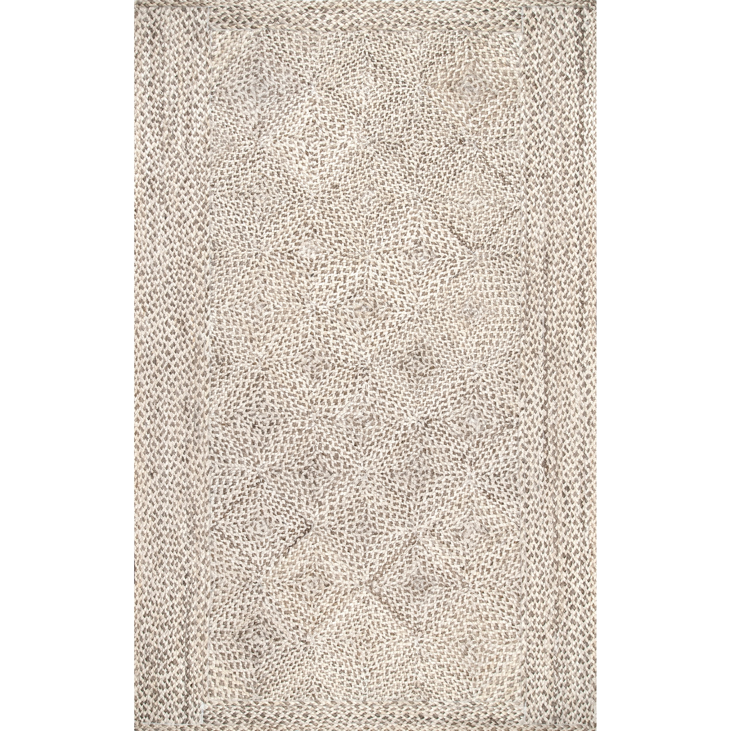 Celestine Natural Jute Trellis Rectangular Area Rug