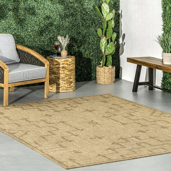 nuLOOM Breanna Global Inspired Tribal Indoor/Outdoor Area Rug, 4' x 6', Beige