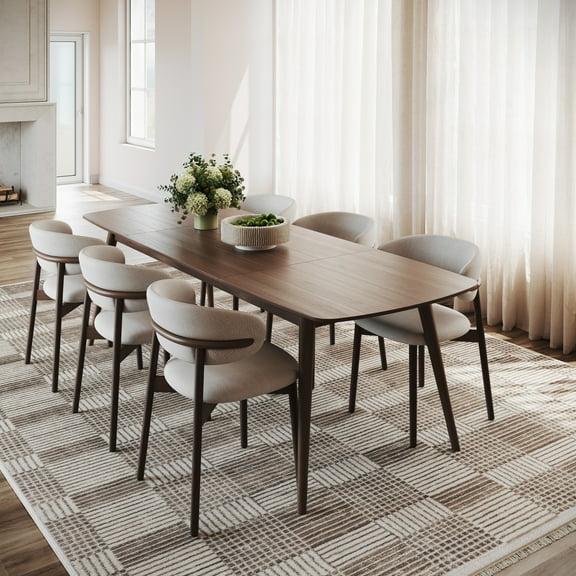 nuLOOM Brellia Modern Checkered Area Rug, 2' 8" x 8', Runner, Brellia Light Brown