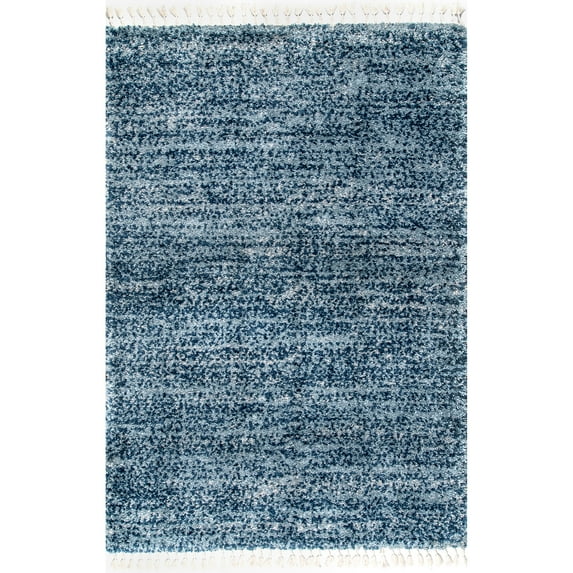 nuLOOM Brooke Contemporary Shag Area Rug, 4' x 6', Blue