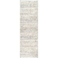 thumbnail image 1 of nuLOOM Brooke Contemporary Shag Runner Rug, 2' 6" x 12', Ivory, 1 of 5