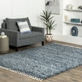 thumbnail image 1 of nuLOOM Brooke Shag Tasseled Area Rug, 12' x 15', Blue, 1 of 9
