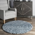 thumbnail image 1 of nuLOOM Brooke Shag Tasseled Area Rug, 6' 7" x 9', Blue, 1 of 9