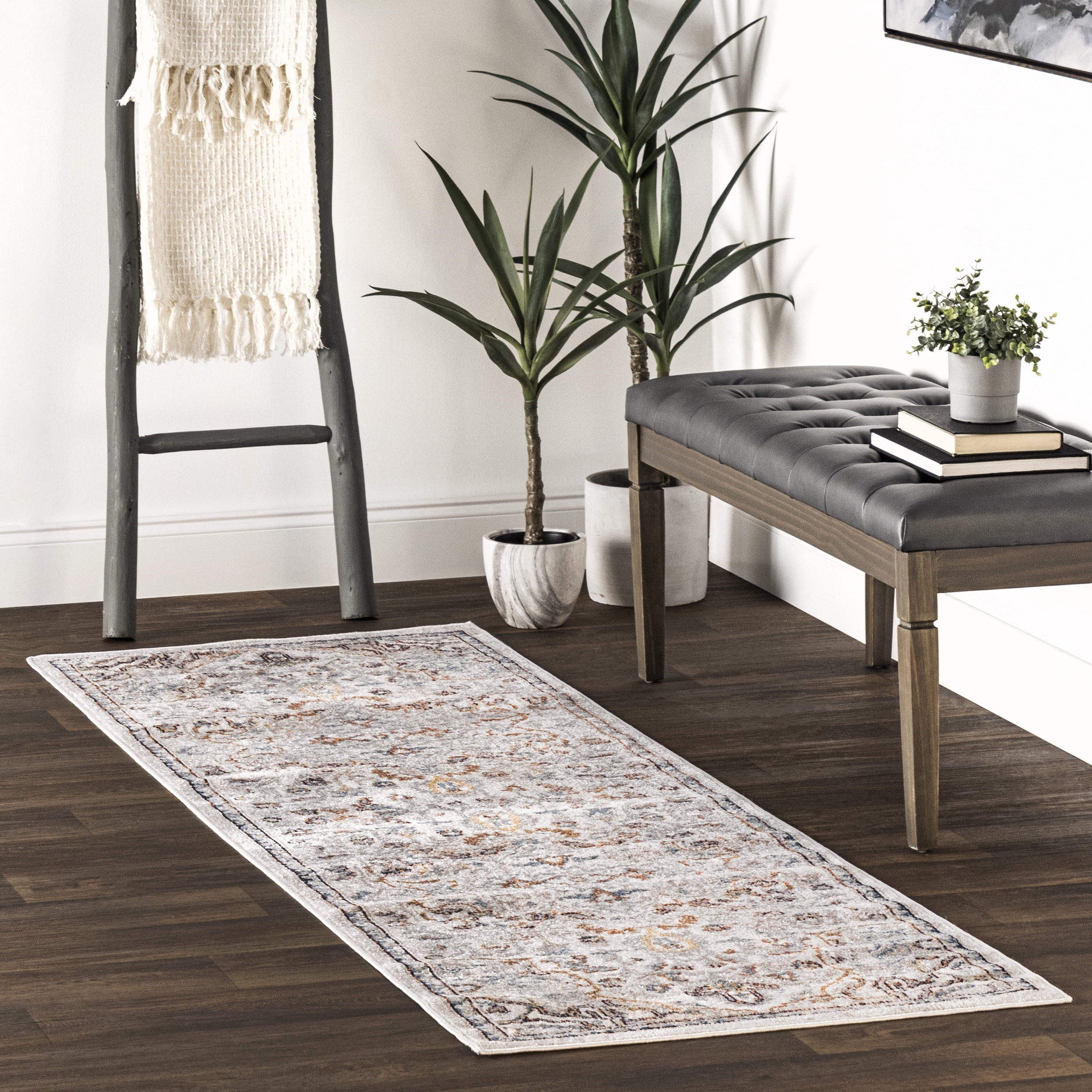 nuLOOM Cady Machine Washable Transitional Area Rug, 2' 6" x 12', Runner, Beige