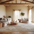 thumbnail image 1 of nuLOOM Camiree Floral Farmhouse Washable Area Rug, 6'x9', Beige, 1 of 7