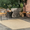 thumbnail image 1 of nuLOOM Camryn Herringbone Indoor/Outdoor Area Rug, 8' x 10', Camryn Brown, 1 of 10
