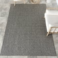 thumbnail image 1 of nuLOOM Camryn Herringbone Indoor/Outdoor Area Rug, 8' x 10', Camryn Light Grey, 1 of 9