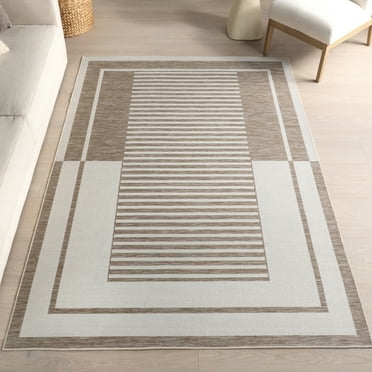nuLOOM Caoimhe Geometric Indoor/Outdoor Area Rug, 6' 7" x 9', Beige