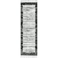 thumbnail image 1 of nuLOOM Carla Textured Bordered Tassel Runner Rug, 2' 8" x 8', Black, 1 of 2