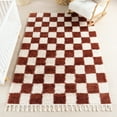thumbnail image 1 of nuLOOM Carlisha Contemporary Checkered Area Rug, 10' x 14', Red, 1 of 9