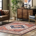 thumbnail image 1 of nuLOOM Carolyn Machine Washable Tribal Motif Area Rug, 2' x 3', Rust, 1 of 2