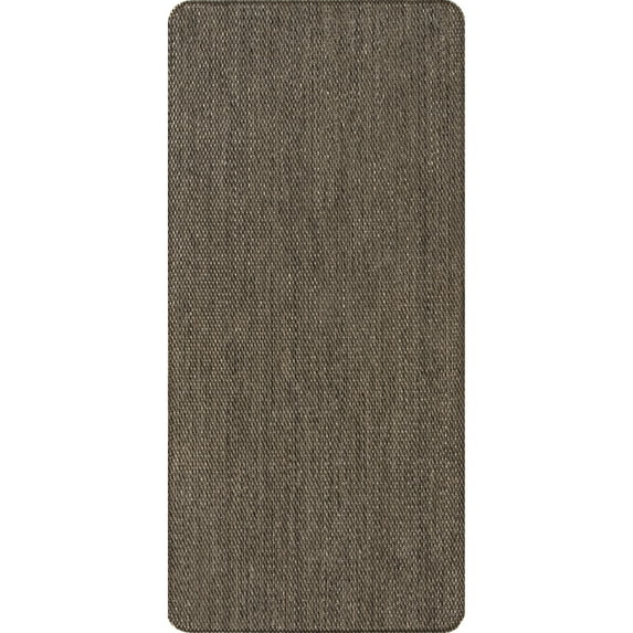 nuLOOM Casual Braided Anti Fatigue Kitchen or Laundry Room Comfort Mat, 20" x 42", Black