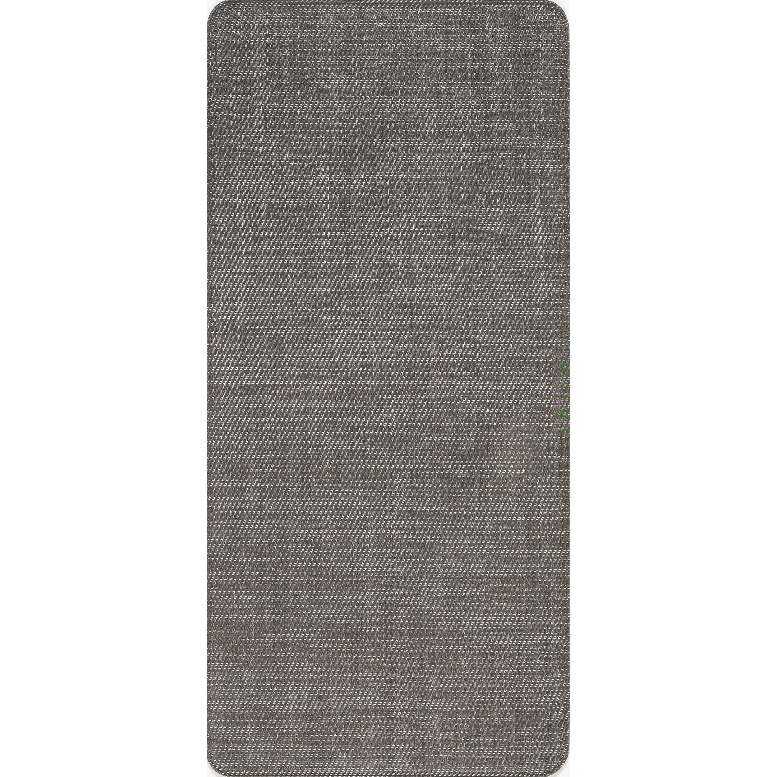 Dark Grey Braided Synthetic Non-slip Comfort Mat 20" x 42"