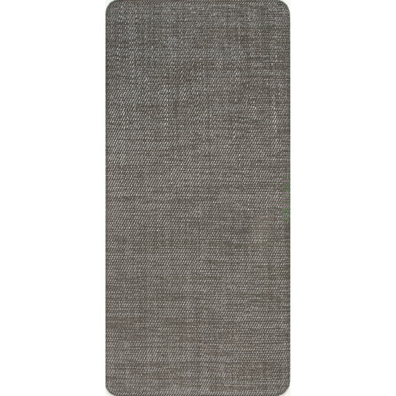 nuLOOM Casual Braided Anti Fatigue Kitchen or Laundry Room Comfort Mat, 20" x 42", Dark Grey
