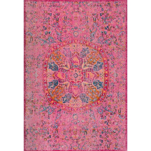 nuLOOM Celina Floral Mandala Area Rug or Runner