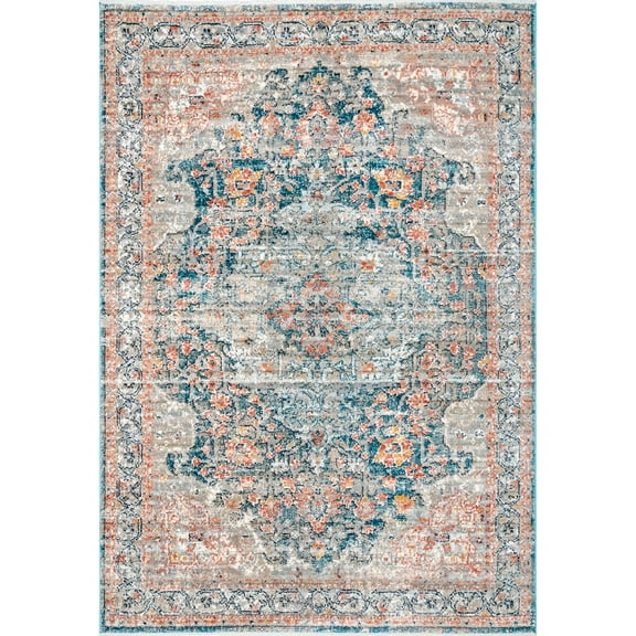 nuLOOM Chanda Persian Vintage Area Rug, 4' x 6', Blue