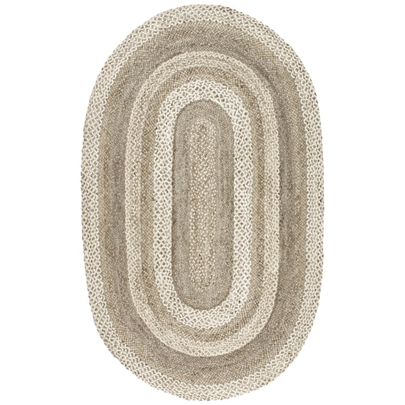nuLOOM Charlene Border Jute Area Rug, 3' x 5', Natural