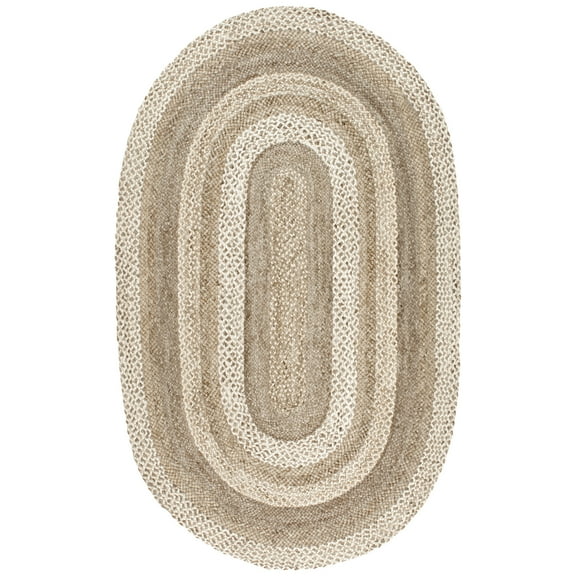nuLOOM Charlene Border Jute Area Rug, 7' 6" x 9' 6", Natural