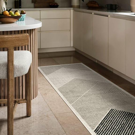 nuLOOM Charline Modern Mountain Area Rug, 2' 8" x 8', Runner, Charline Grey