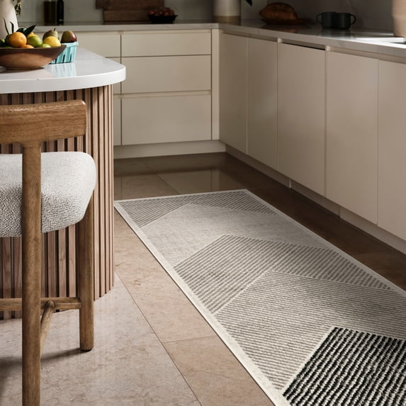 nuLOOM Charline Modern Mountain Area Rug, 2' 8" x 8', Runner, Charline Grey