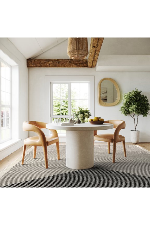 Charline Modern Mountain Area Rug, 8' x 10', Charline Grey