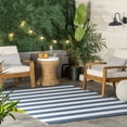 thumbnail image 1 of nuLOOM Christa Striped Indoor/Outdoor Area Rug, 6' x 9', Navy, 1 of 10