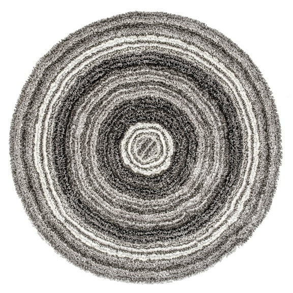 nuLOOM Classie Hand Tufted Shag Area Rug, 4', Gray Multi
