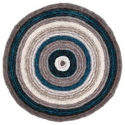 nuLOOM Classie Hand Tufted Shag Area Rug, 5' x 8', Blue Multi